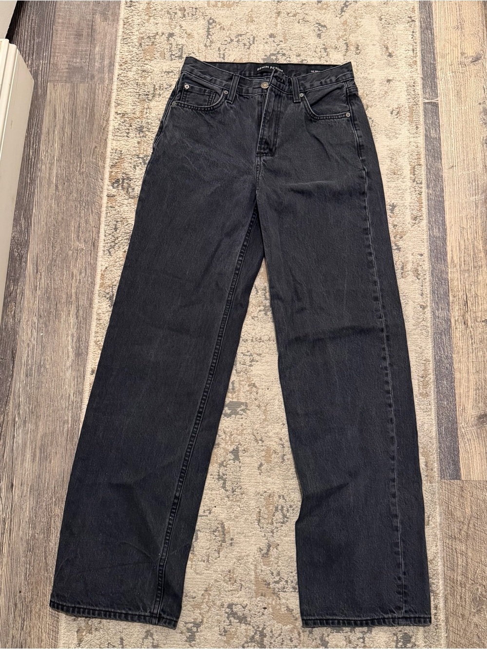 Denim Forum Aritzia Black Straight Leg Jeans - Women